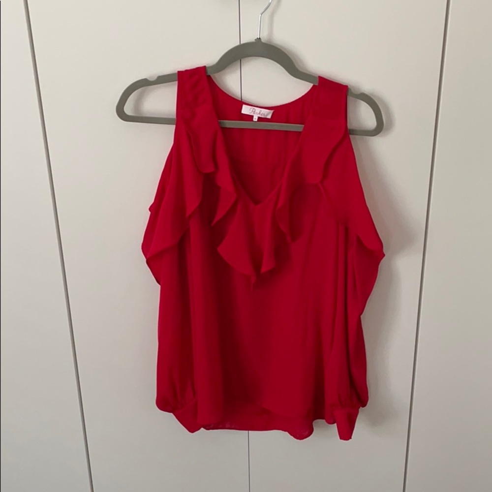 Parker red top size medium